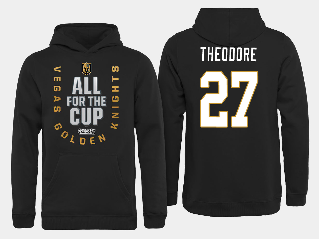 Men NHL Vegas Golden Knights #27 Theodore All for the Cup hoodie->more nhl jerseys->NHL Jersey